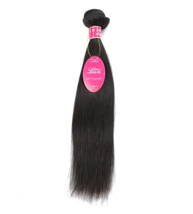 Extension de cheveux en cheveux humains, cheveux lisses et ondulés, couleur naturelle