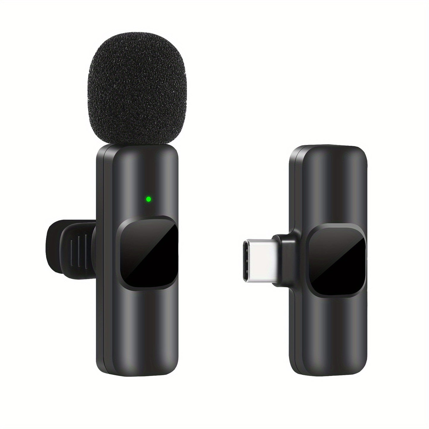Microphone à revers Lavalier sans fil pour iPhone IPad Professionnel Clip sans fil Micro-Condenseur omnidirectionnel sans fil Enregistrement Mic pour Interview Vidéo Podcast Vlog YouTube