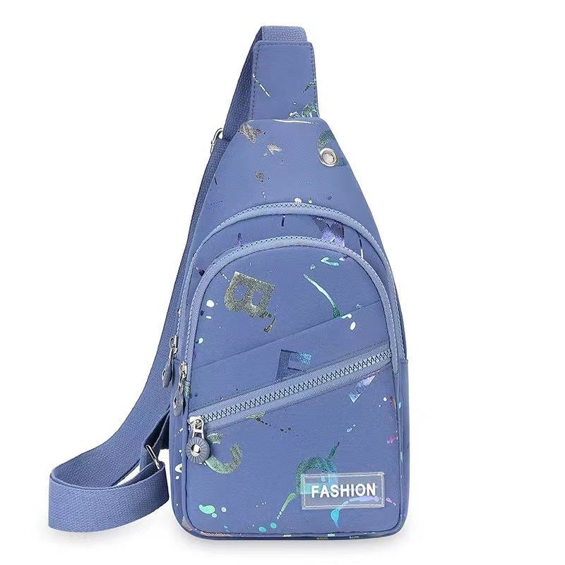 Sac à dos à bandoulière pour femme en tissu