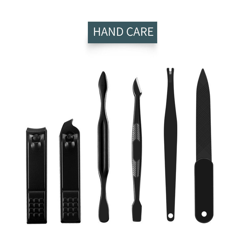 Trousse de manucure et pédicure 16 pièces – Coupe-ongles, ciseaux, cure-oreilles et accessoires de soin avec étui