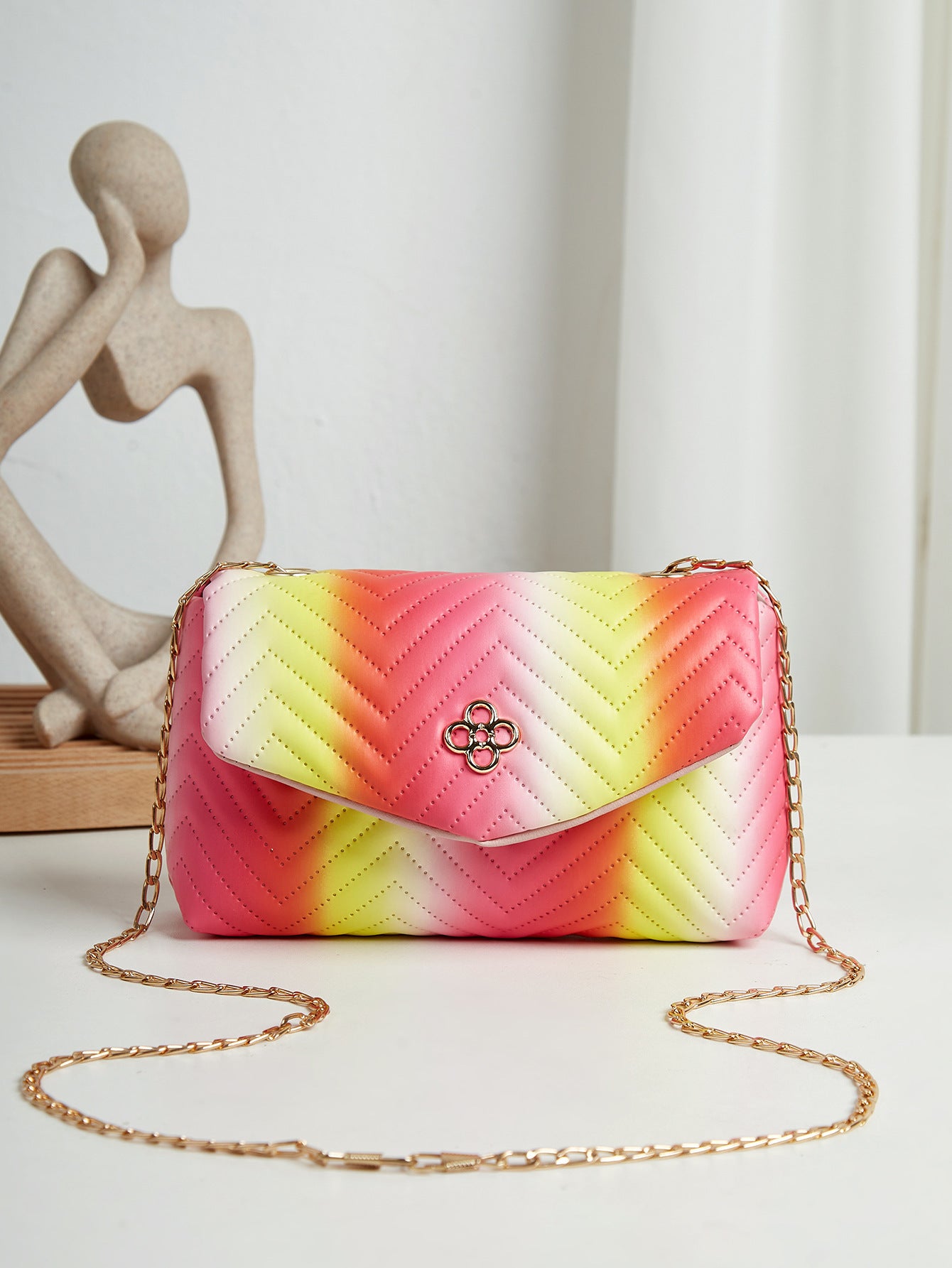 Sac à main couleur contrastée