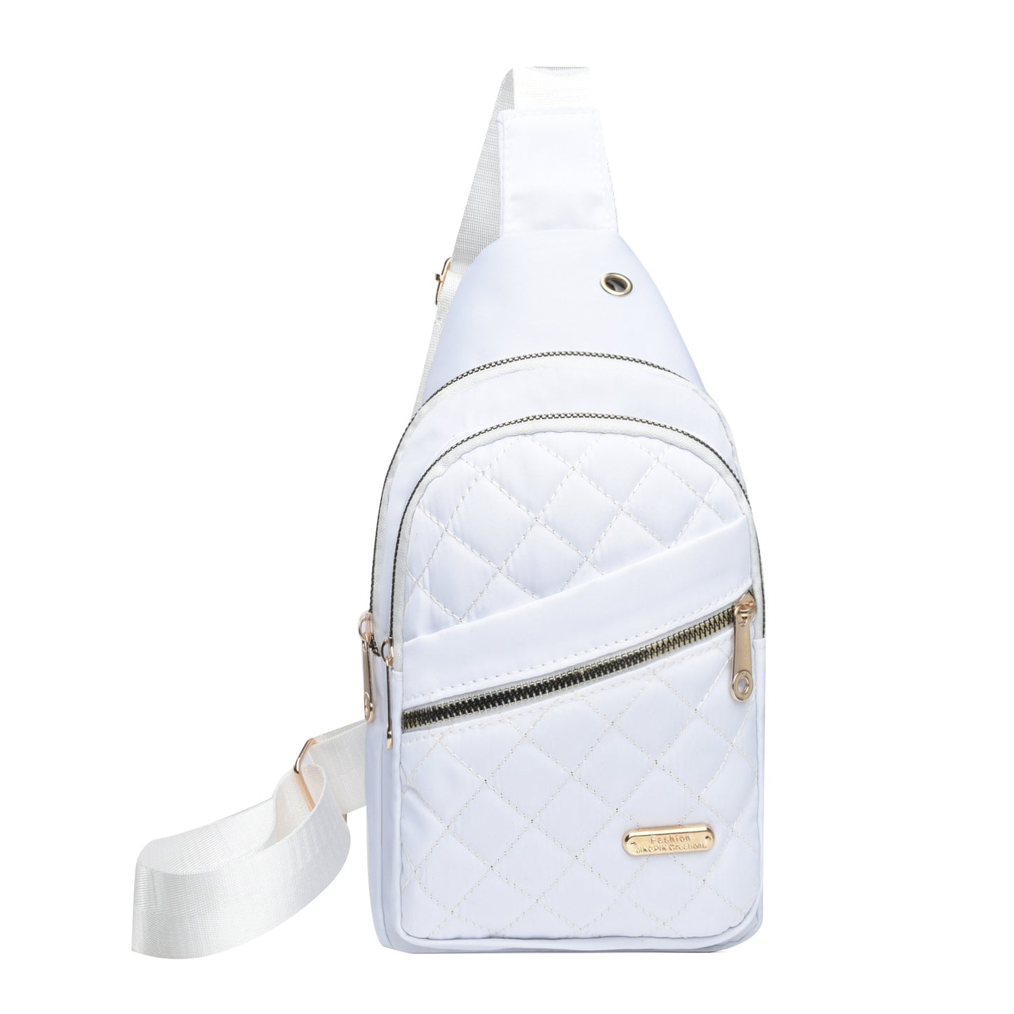 Sac en nylon pour femme, sac à bandoulière tendance en forme de losange