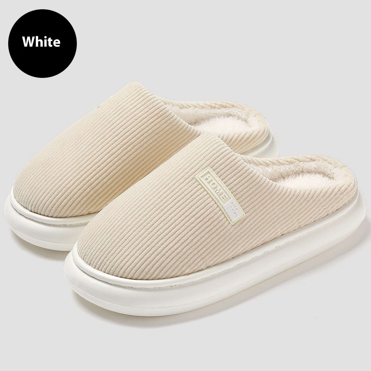 Chaussons Baotou antidérapants en coton pour l'automne et l'hiver