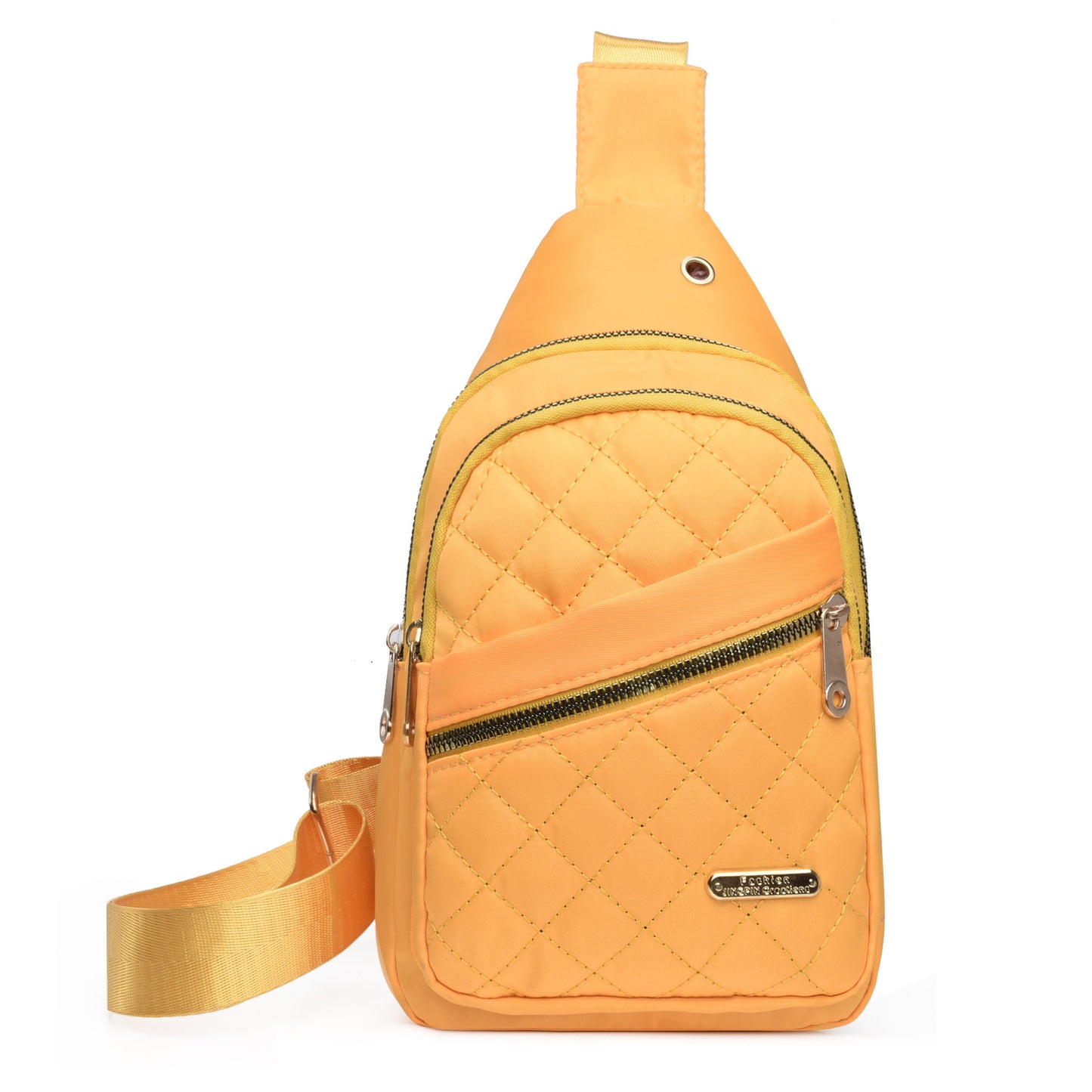 Sac en nylon pour femme, sac à bandoulière tendance en forme de losange