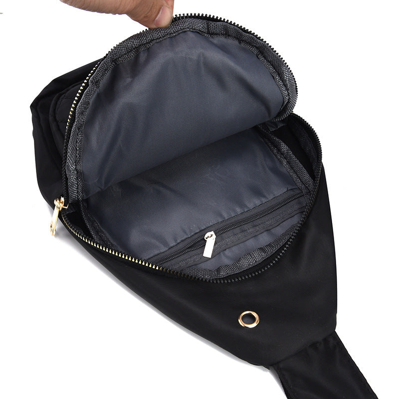 Sac en nylon pour femme, sac à bandoulière tendance en forme de losange