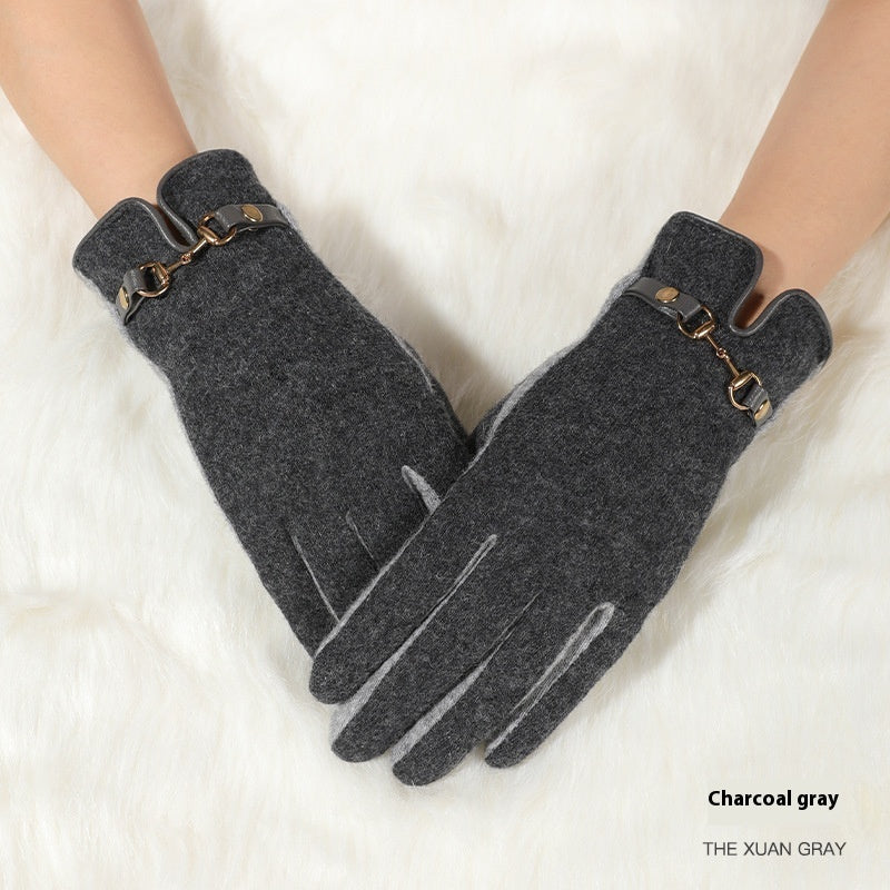 Gants chauds et coupe-vent en polaire pour écran tactile, protection contre le froid en automne et en hiver