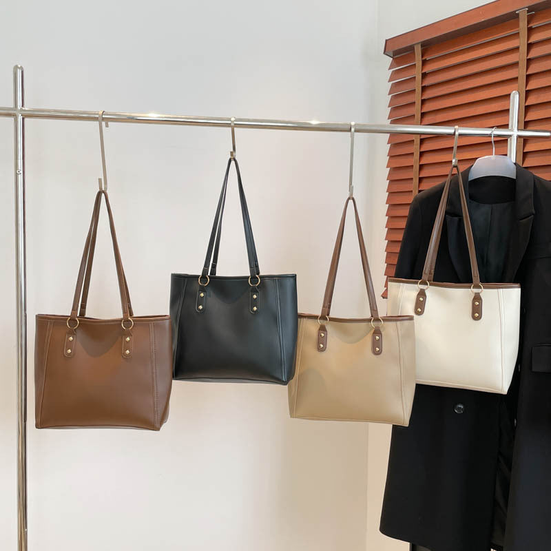 Sac couleur rétro grande capacité nouveau sac de loisirs étudiant