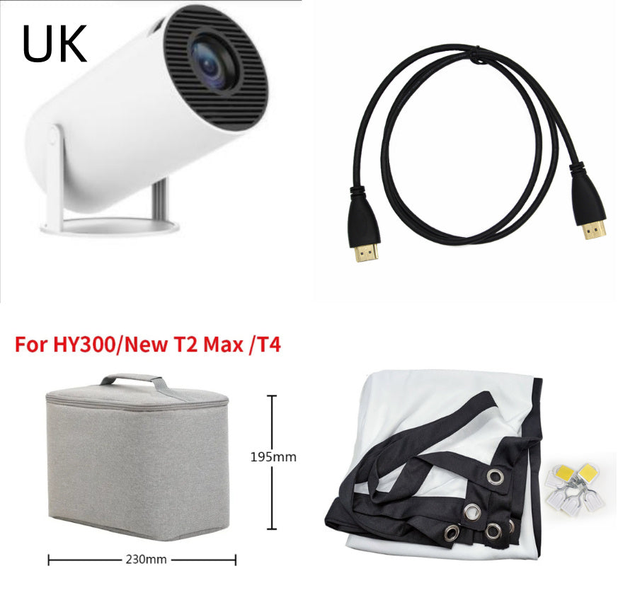 Projecteur 4K ultra haute définition H713, intelligent, pour la maison, le bureau, les conférences et le salon