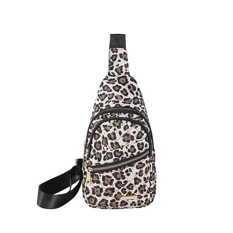 Sac en nylon pour femme, sac à bandoulière tendance en forme de losange