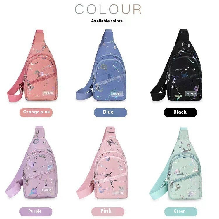 Sac à dos à bandoulière pour femme en tissu