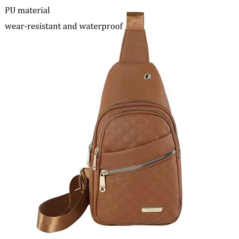 Sac en nylon pour femme, sac à bandoulière tendance en forme de losange