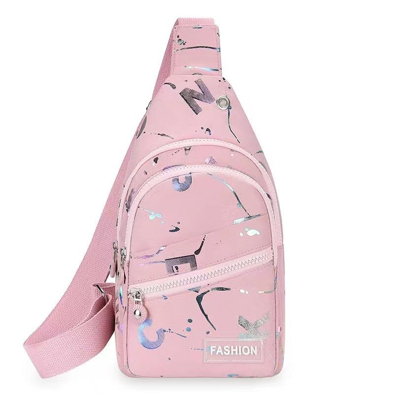 Sac à dos à bandoulière pour femme en tissu