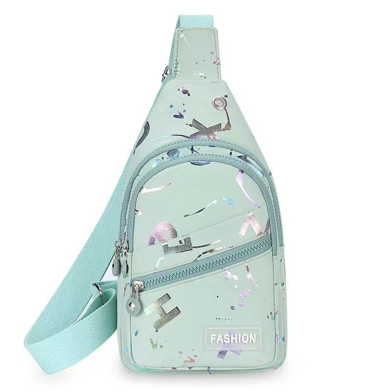 Sac à dos à bandoulière pour femme en tissu