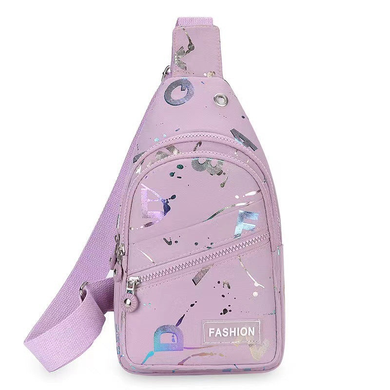 Sac à dos à bandoulière pour femme en tissu