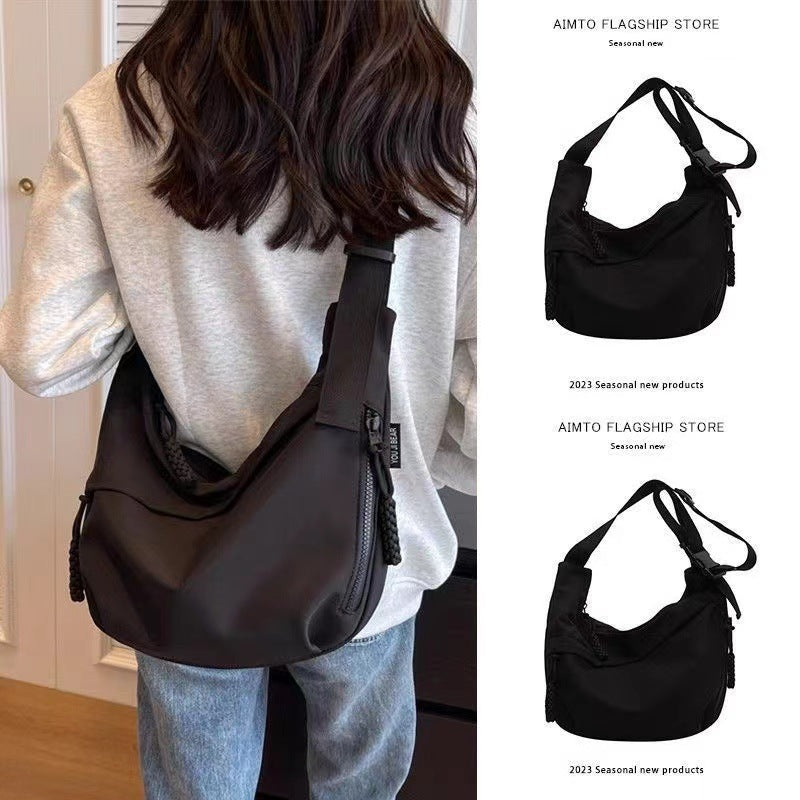 Sac à bandoulière décontracté en tissu