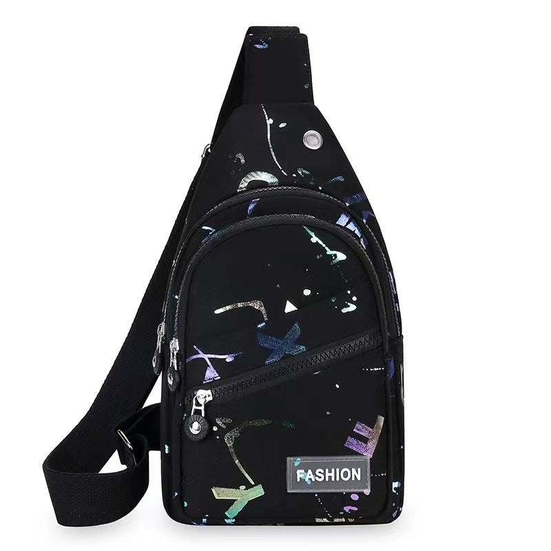 Sac à dos à bandoulière pour femme en tissu