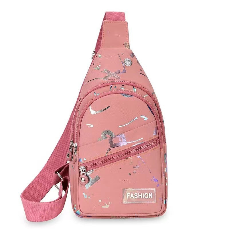 Sac à dos à bandoulière pour femme en tissu
