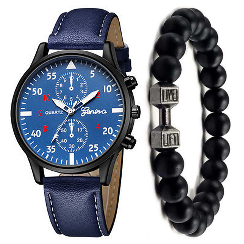 Hommes Montre Mode Quartz Bracelet Bracelet Set