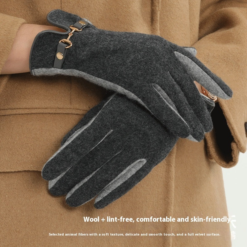 Gants chauds et coupe-vent en polaire pour écran tactile, protection contre le froid en automne et en hiver