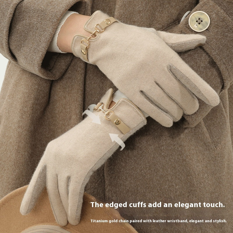 Gants chauds et coupe-vent en polaire pour écran tactile, protection contre le froid en automne et en hiver