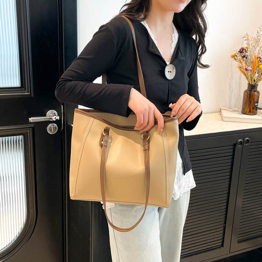 Sac couleur rétro grande capacité nouveau  sac de loisirs étudiant