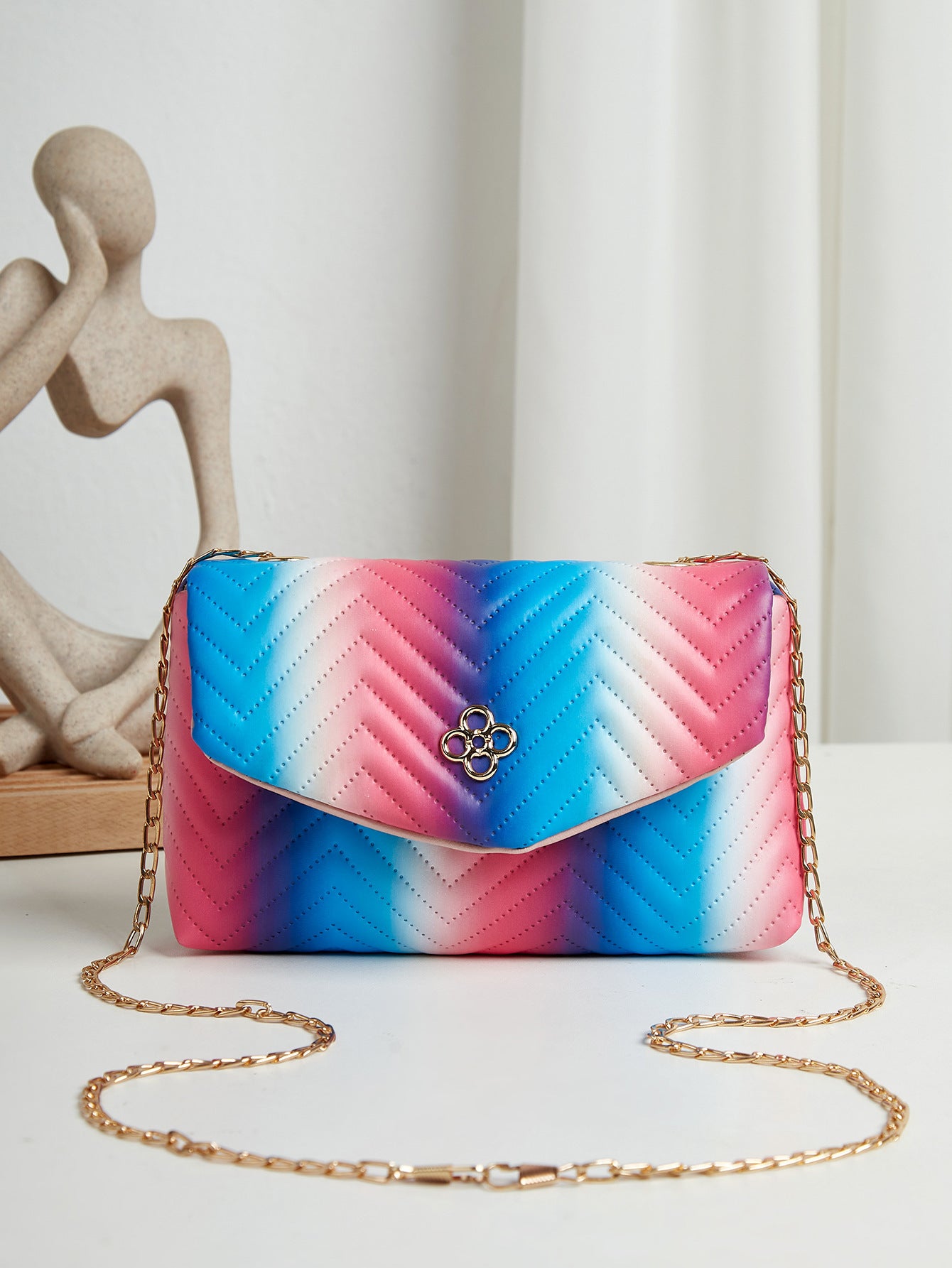 Sac à main couleur contrastée
