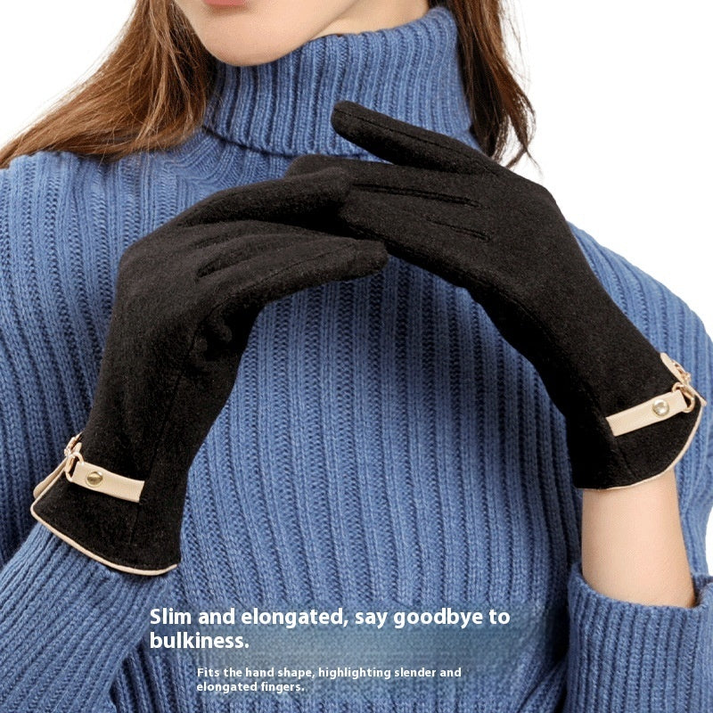 Gants chauds et coupe-vent en polaire pour écran tactile, protection contre le froid en automne et en hiver
