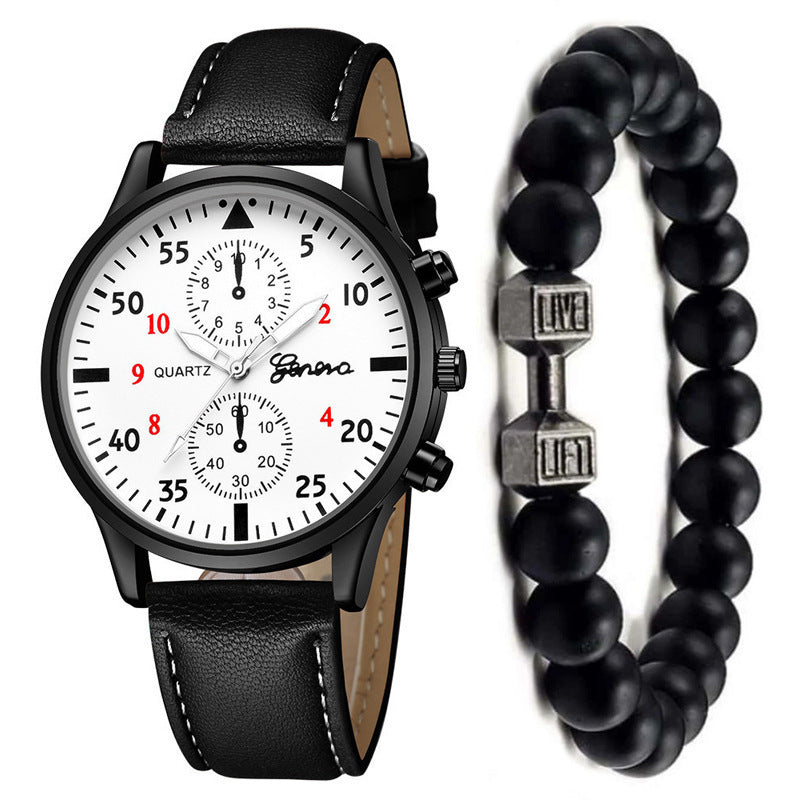 Hommes Montre Mode Quartz Bracelet Bracelet Set