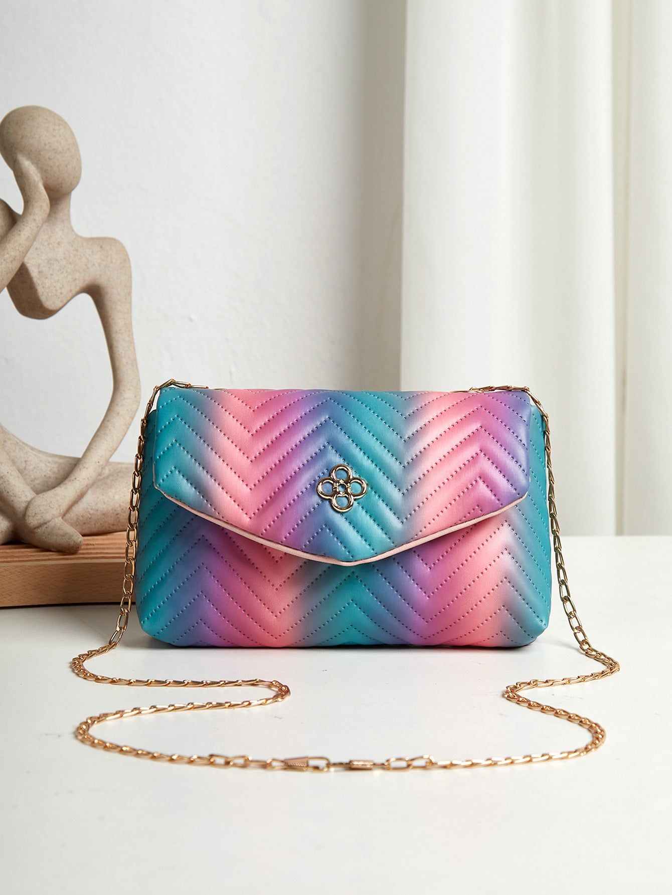 Sac à main couleur contrastée