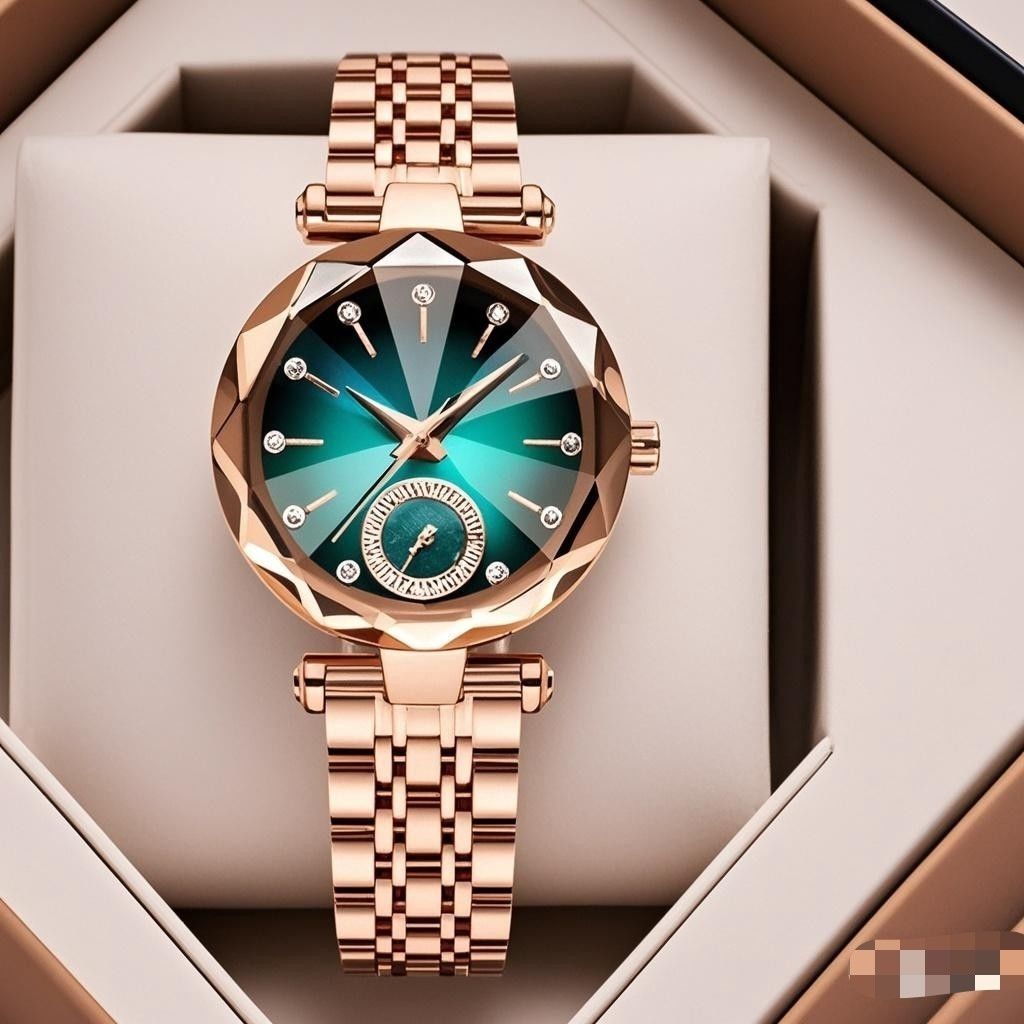 Montre Simple À Quartz Simple Femme Avec Diamant