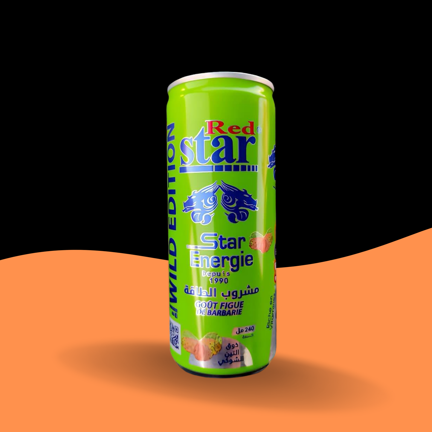 Red Star Énergie – Saveur Pomme & Figue 24cl