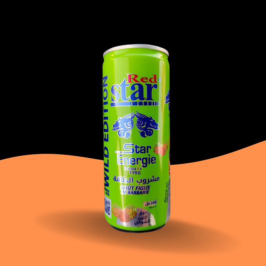 Red Star Énergie – Saveur Pomme & Figue 24cl